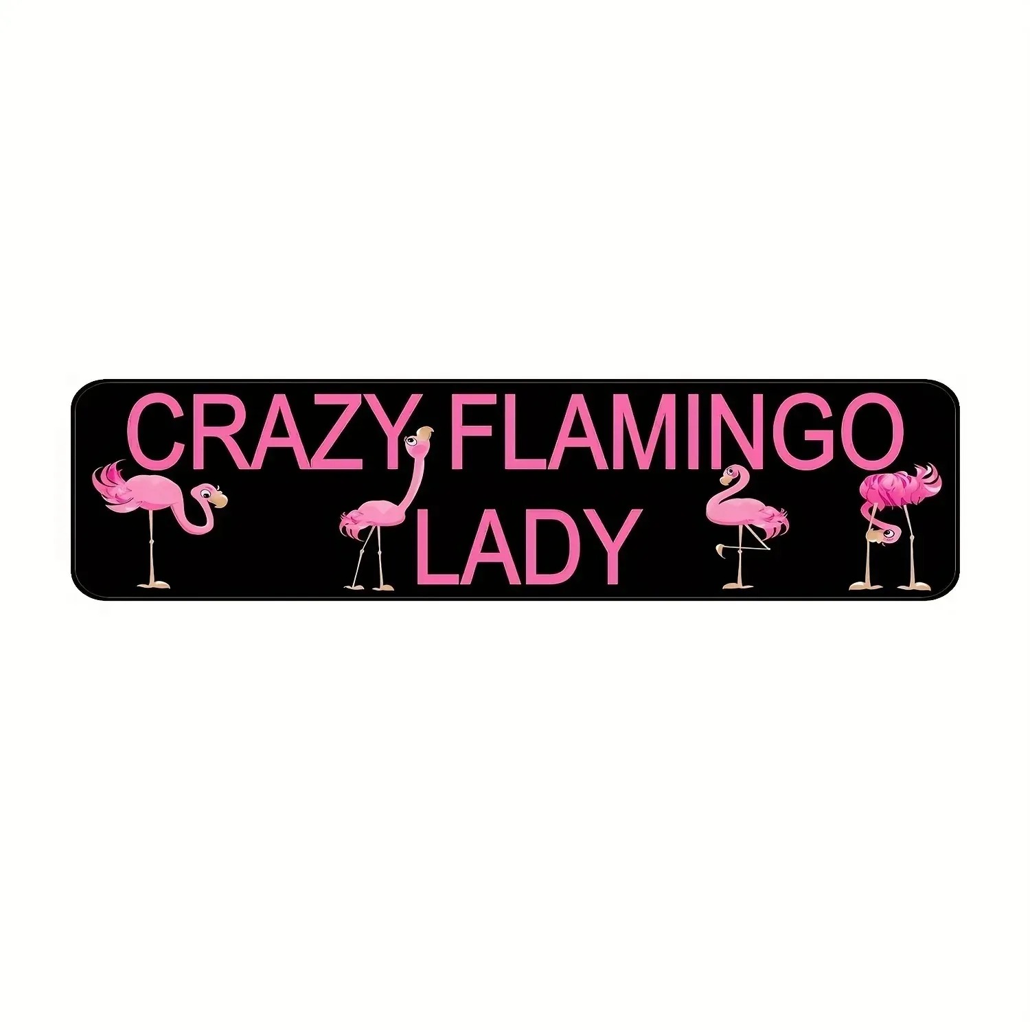 Home Bar Signs - [2D Flat] Custom Funny Flamingo Aluminum
