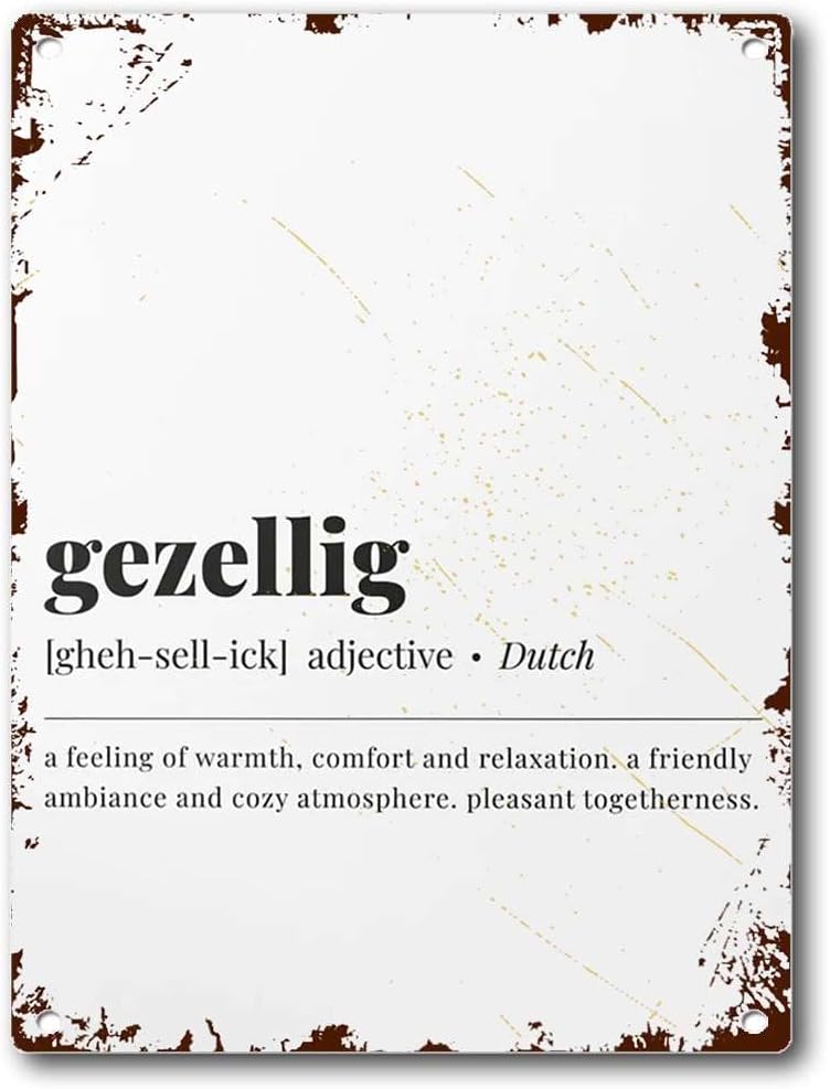 Tin Sign Dutch Word Art Gezell - đánh giá và giá Home Bar Word