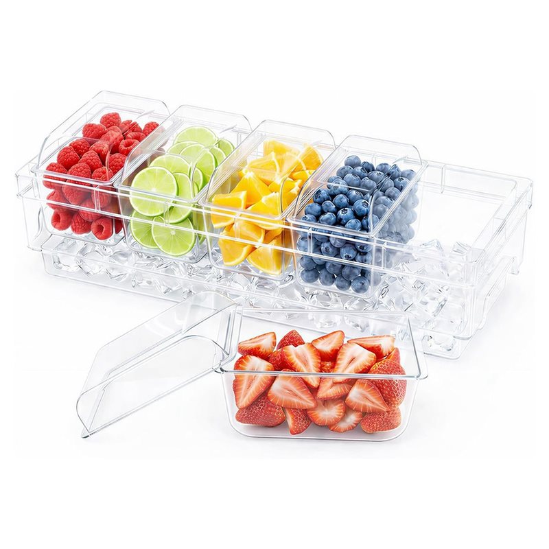 A25F-Chilled Condiment Contain - đánh giá và giá Garnish Tray Set