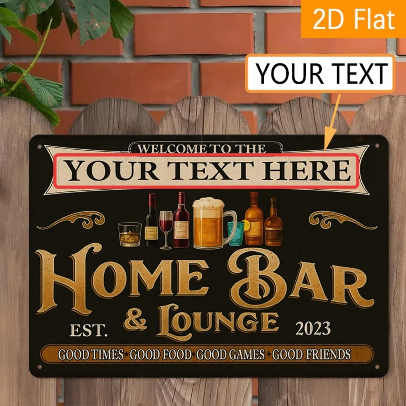 Custom Text Vintage Home Bar & - đánh giá và giá Home Bar Signs