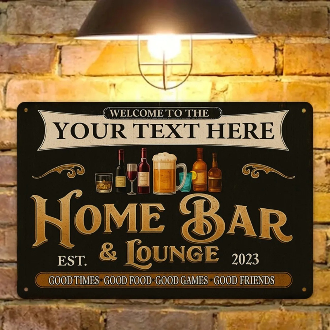Custom Text Vintage Home Bar & - đánh giá và giá Home Bar Signs