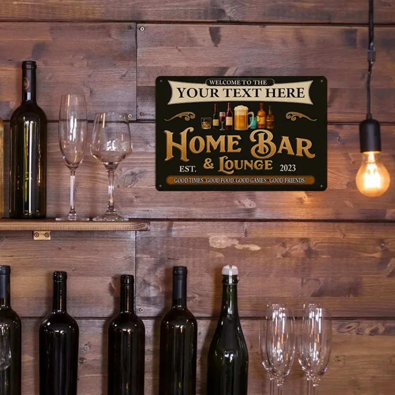Custom Text Vintage Home Bar & - đánh giá và giá Home Bar Signs