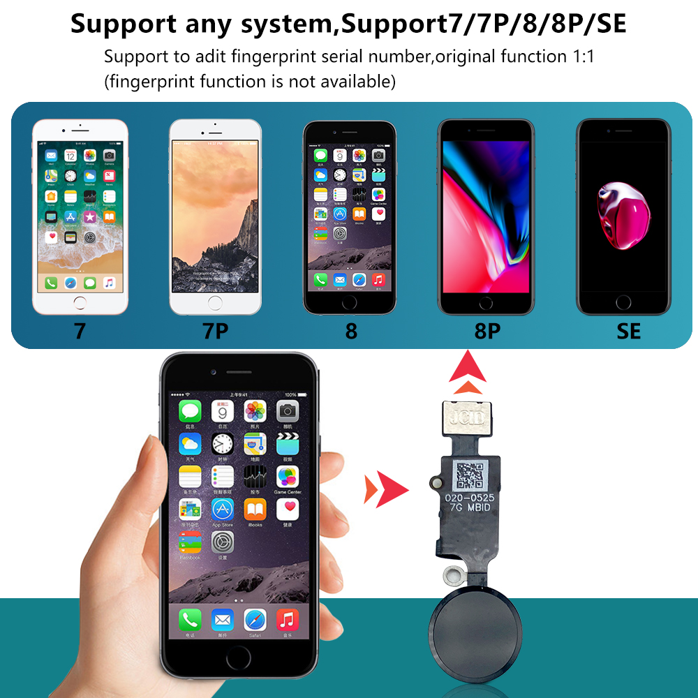 JC 6th 3D Home Button Flex For - đánh giá và giá Home Bar Iphone