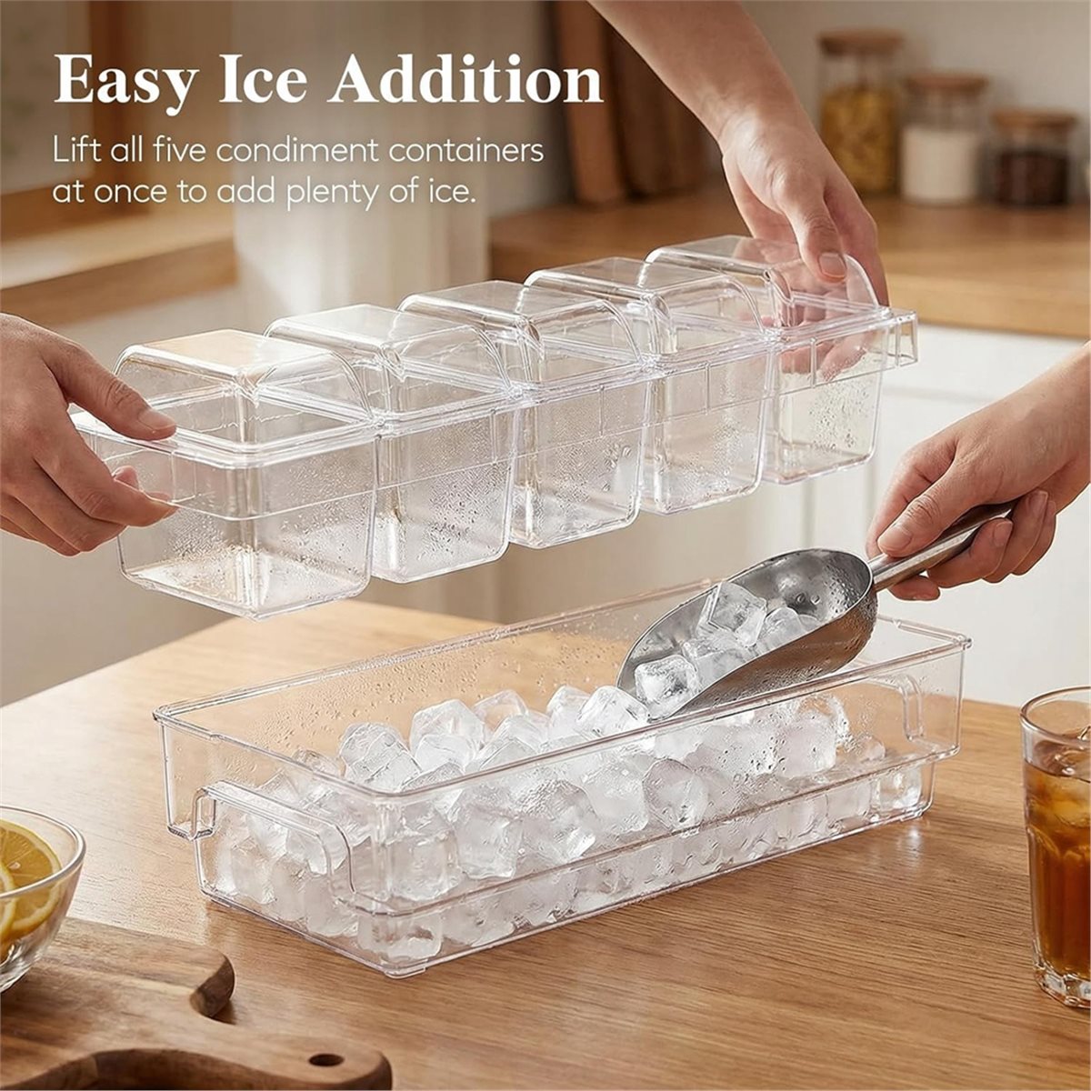 Chilled Condiment Containers,T - đánh giá và giá Garnish Tray Set