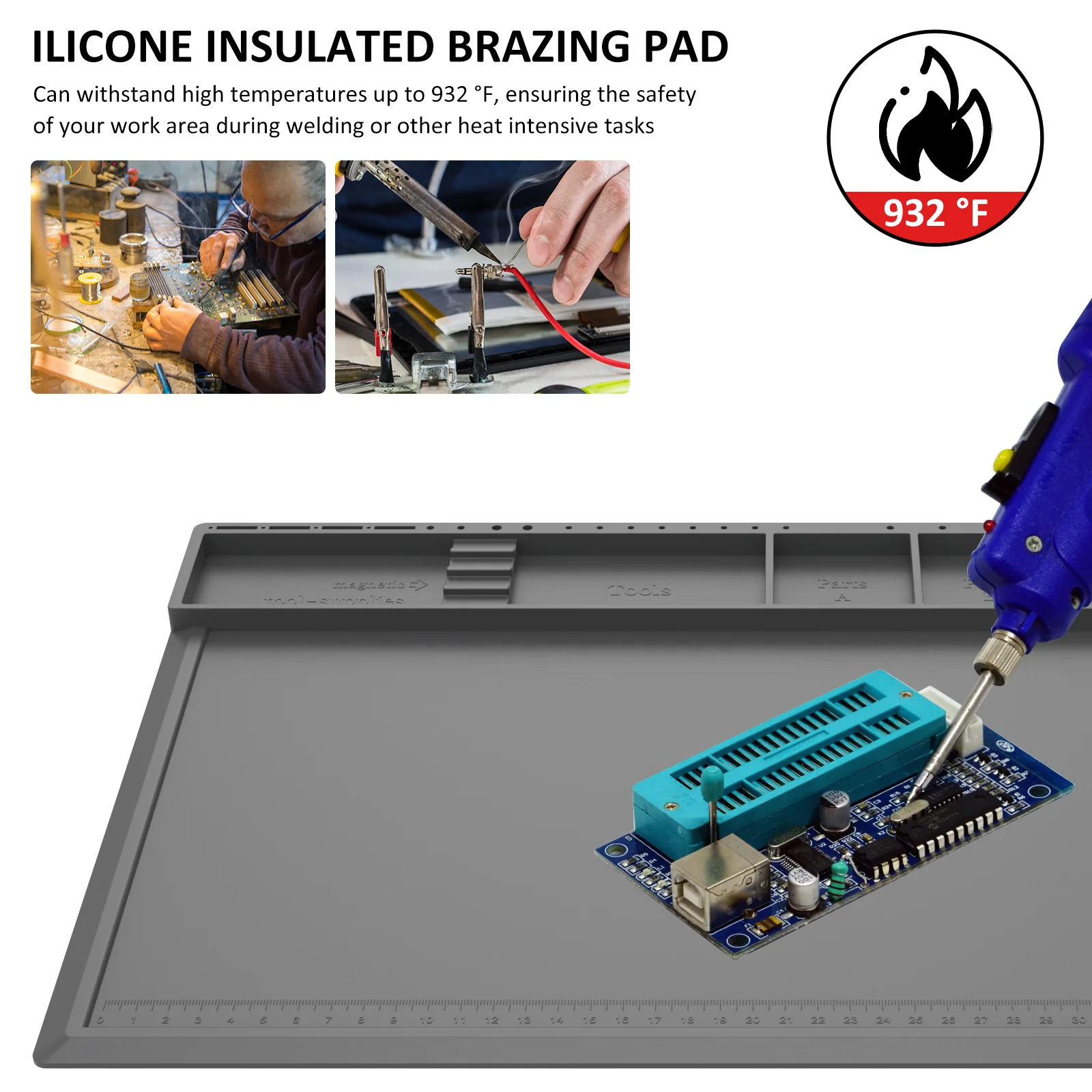 Soldering Station Mat Silicone - đánh giá và giá Bar Mat Rubber