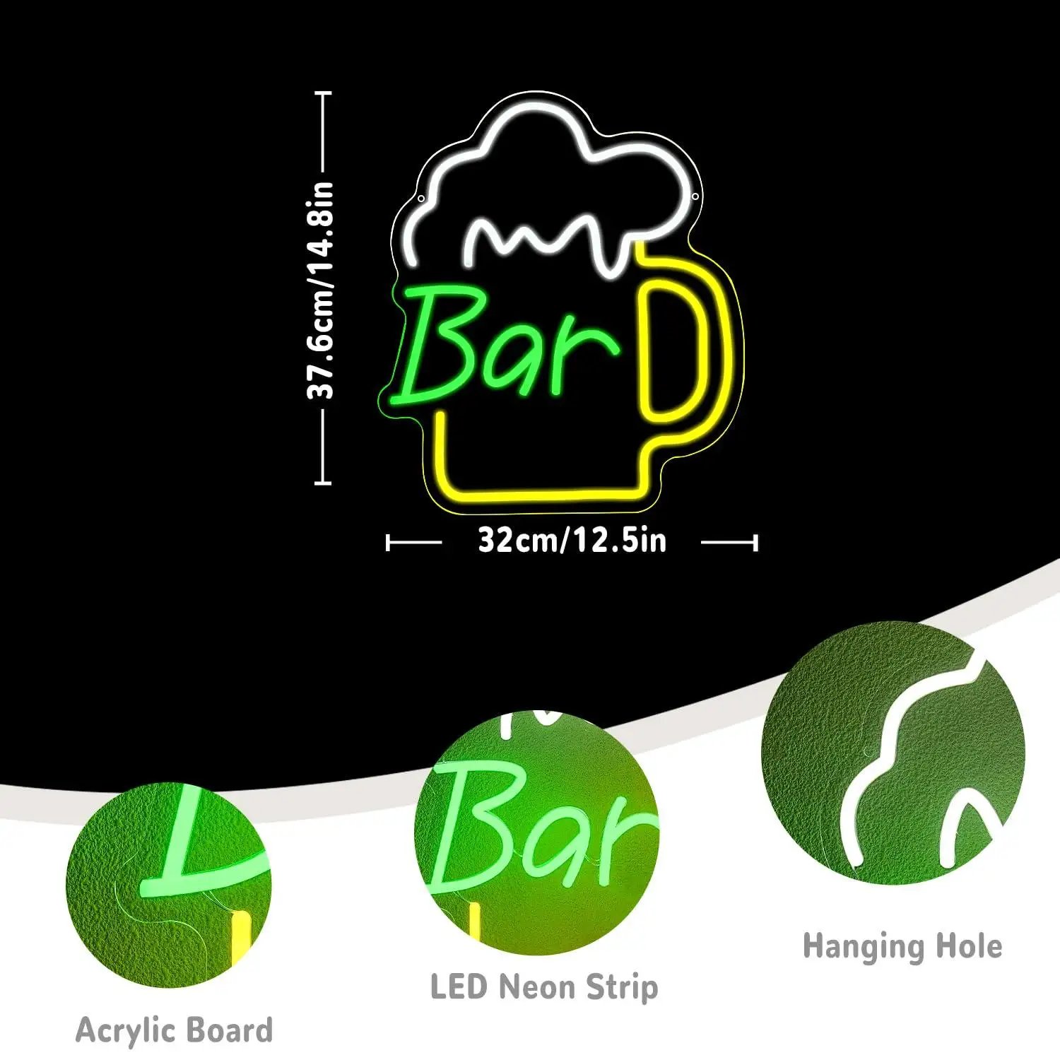 Beer Bar Neon Sign USB Dimmabl - đánh giá và giá Home Bar Signs
