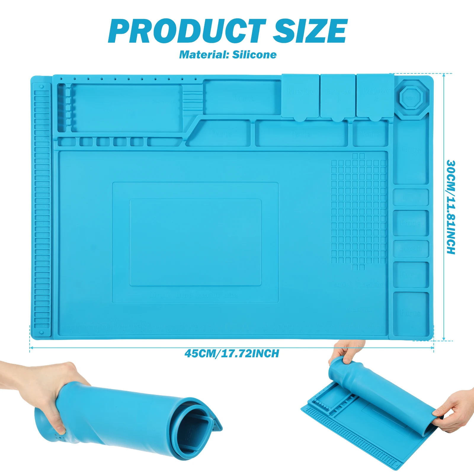 45x30cm Silicone Soldering Mat - đánh giá và giá Bar Mat Rubber