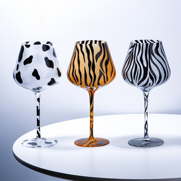 Creative Painted Tiger Leopard - đánh giá và giá Highball Glass Set