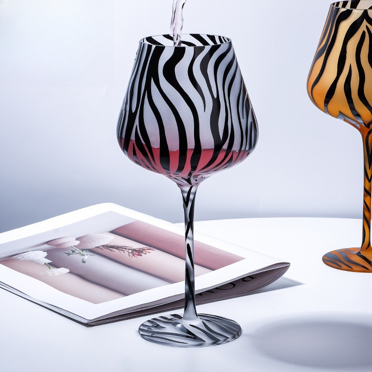 Creative Painted Tiger Leopard - đánh giá và giá Highball Glass Set