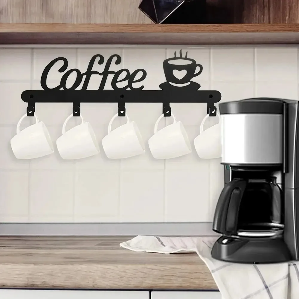 Coffee Metal Mug Holder Wall M - đánh giá và giá Home Bar Word
