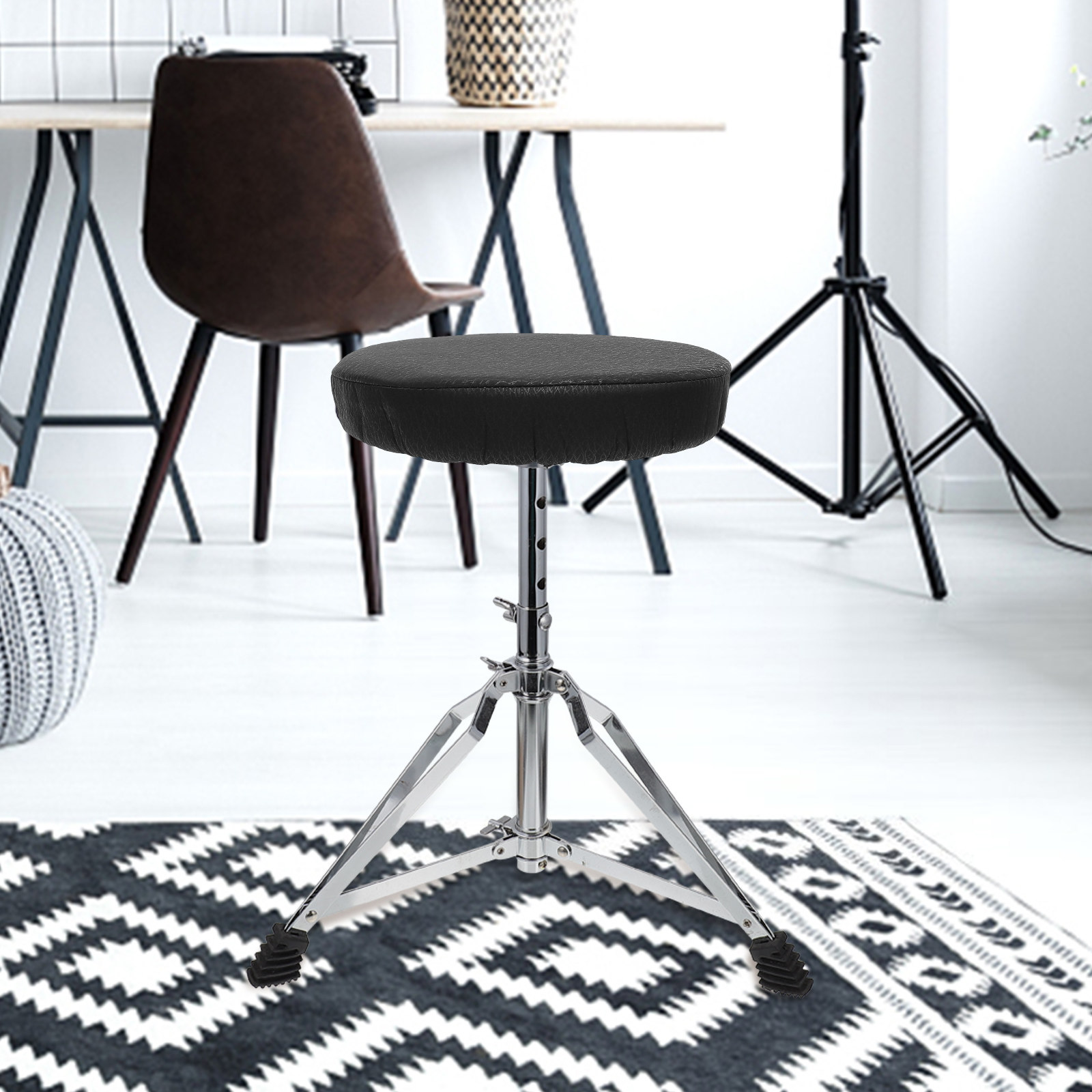 Round Stool Cover Black Elasti - đánh giá và giá Home Bar Stools